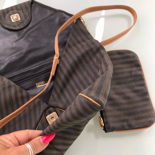 Borsa Fendi Pequin con pochette