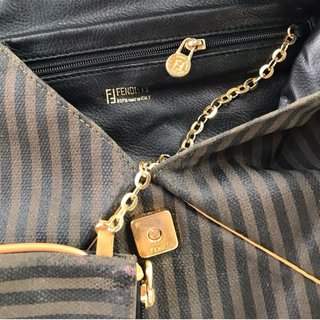 Borsa Fendi Pequin con pochette