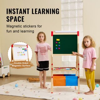Cavalletto da Arte per Bambini 3 in 1 in Legno