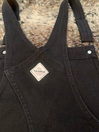 Peto vaquero negro Pull&Bear