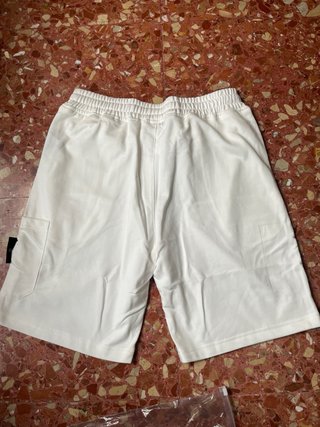 Stone Island Pantalones Cortos Blancos
