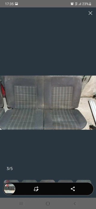 Asientos traseros Golf MK2