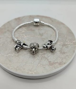 Pack 3 Charms Pandora Disney Plata