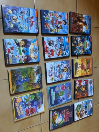 Lote 13 DVDs Infantiles Paw Patrol, PJ Masks, Alic