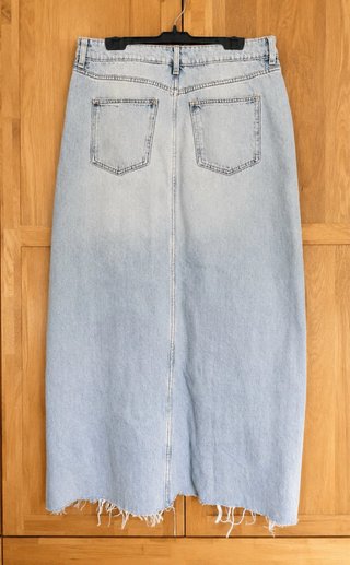 Falda larga vaquera Mango Talla L