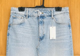 Falda larga vaquera Mango Talla L