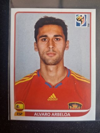 Cromo Panini Ál. Arbeloa Sudáfrica 2010
