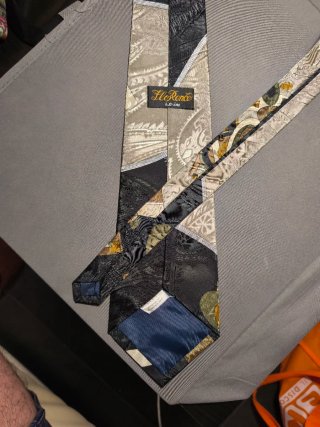 Cravatta fantasia geometrica vintage Florence