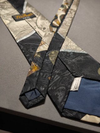 Cravatta fantasia geometrica vintage Florence