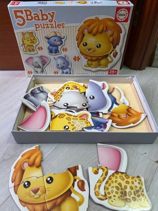 Puzzle 5 Bebés Animales Educa