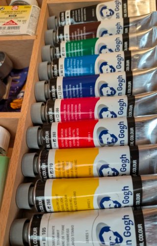 Caja Pinturas Van Gogh OIL COLOUR