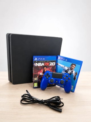 PS4 Slim + Mando Original + Juegos