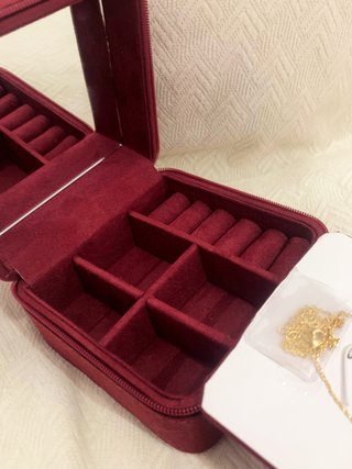 Collar Baño Oro 14K y Alhajero MissLondon