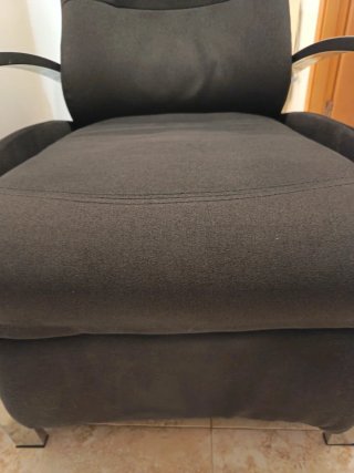 Se regala sillón relax manual tela y metal