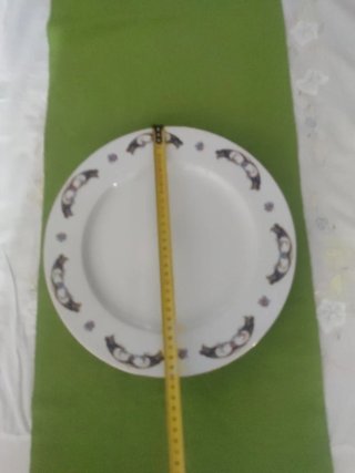 Plato grande  porcelana decorado