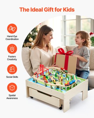 Tavolo Ferroviario con Treni Binari 100 PZ Bambini