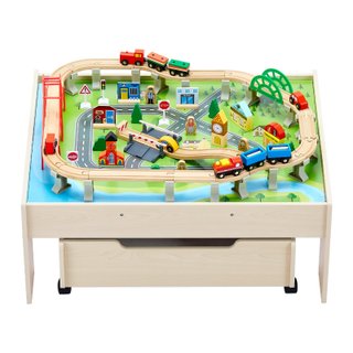 Tavolo Ferroviario con Treni Binari 100 PZ Bambini