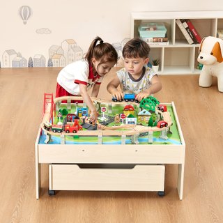 Tavolo Ferroviario con Treni Binari 100 PZ Bambini