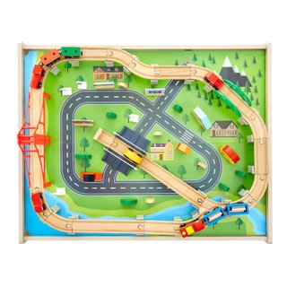 Tavolo Ferroviario con Treni Binari 100 PZ Bambini