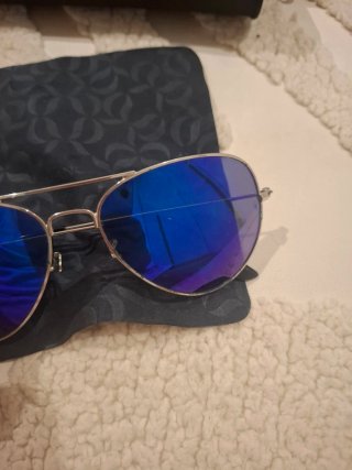 Gafas Ray-Ban Aviator Azules y Plateadas