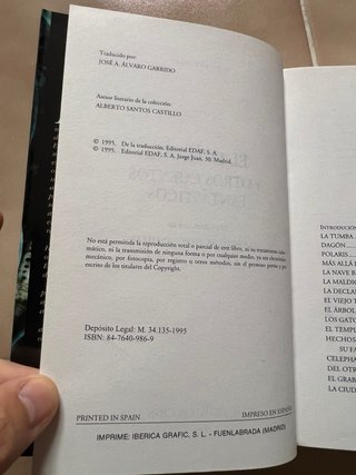 El intruso Y otros cuentos fantásticos Lovecraft