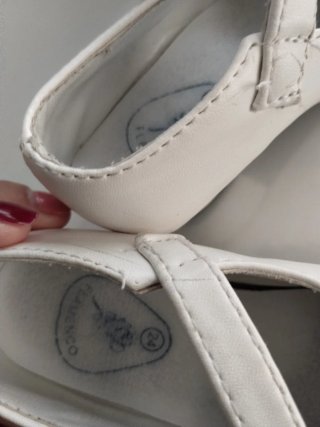 Zapatos Flamenca Niña Blancos y Negros