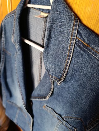 Chaqueta vaquera americana azul
