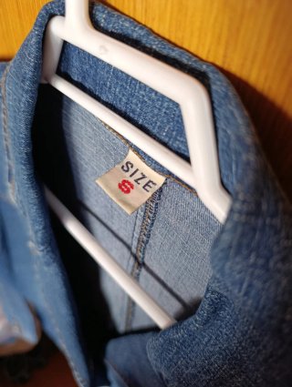 Chaqueta vaquera americana azul