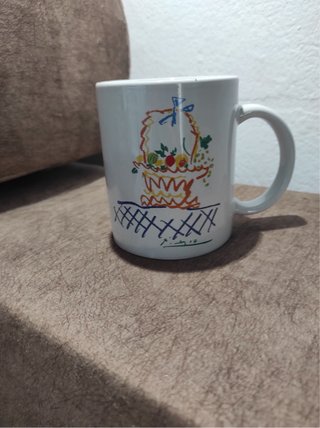 7 Tazas de cerámica con dibujos Picasso