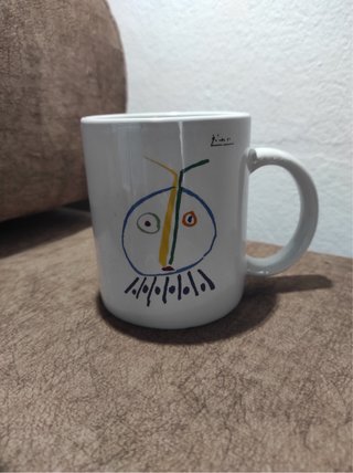 7 Tazas de cerámica con dibujos Picasso