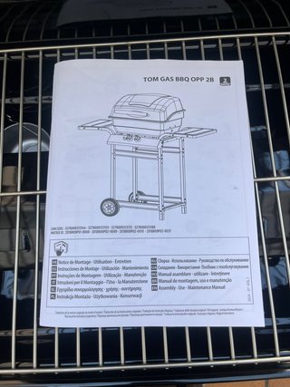 Barbacoa Gas 2 fuegos - Sin usar