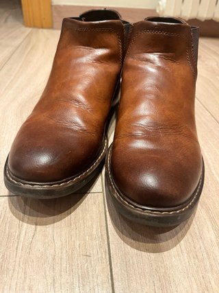 Botines Chelsea Piel AM Talla 43 Marrón