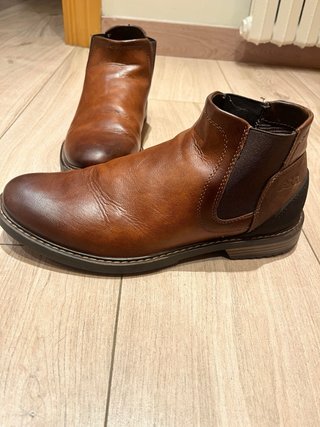 Botines Chelsea Piel AM Talla 43 Marrón