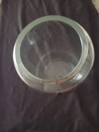 Vaso Barbini Murano in vetro trasparente