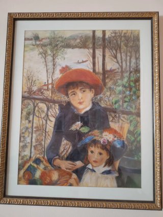 Cuadro Óleo Dos Niñas
