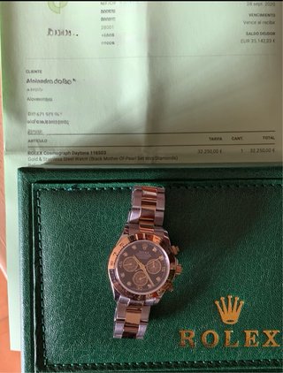 Rolex Daytona Oro y Acero Diamantes AA+
