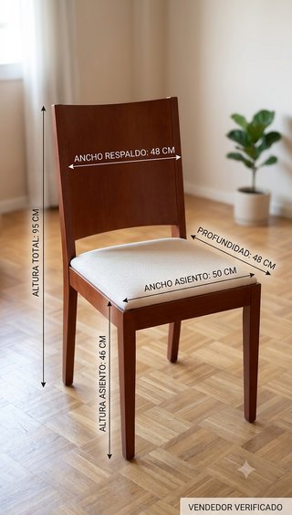 Mesa comedor grande (¡Extensible!)+Juego 6 sillas
