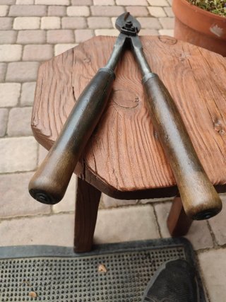 Tijeras de podar antiguas para cepas uva