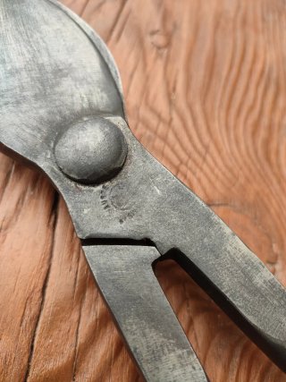 Tijeras de podar antiguas para cepas uva