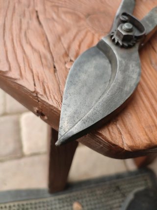 Tijeras de podar antiguas para cepas uva