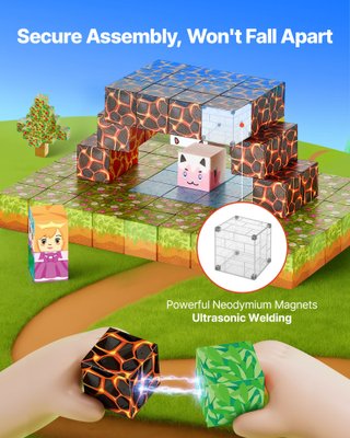 Blocchi Magnetici da Costruzione Set 150 Pezzi