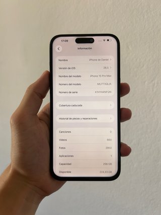 iPhone 15 Pro Max 256GB Gris Titanio | 86% Batería