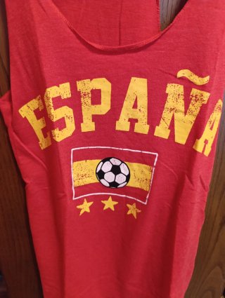 Camiseta España sin mangas roja