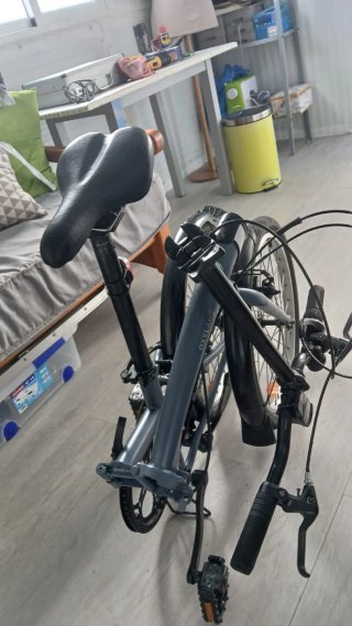 Bicicleta pieghevole Oxylane grigia