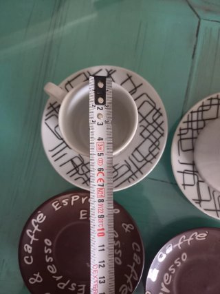 Juego de tazas y jarra de café