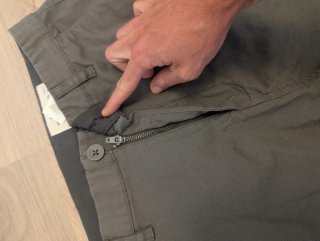 Pantalón elegante gris marengo
