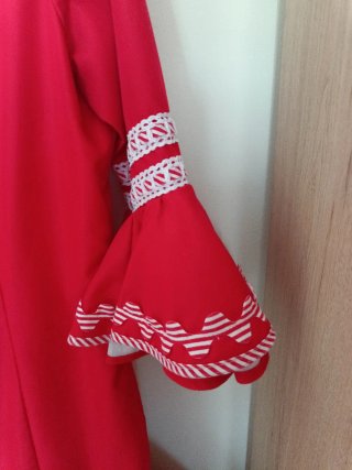 Traje Flamenca Corto Rojo