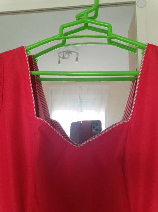 Traje Flamenca Corto Rojo