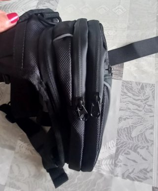 Riñonera pernera Moto/Bici Negra