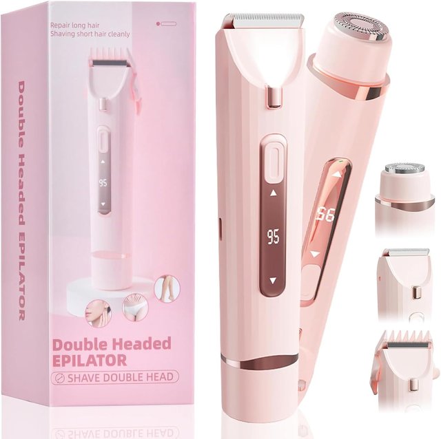 Rasoio Elettrico Donna 2 in 1 Rosa/Bianco